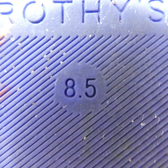 Rothys The Original Black Gold Shimmer Knit Stretch Slip On Sneaker Womens 8.5 - Picture 13 of 13